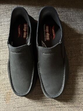 Skechers Men's Black Slip-On Loafers